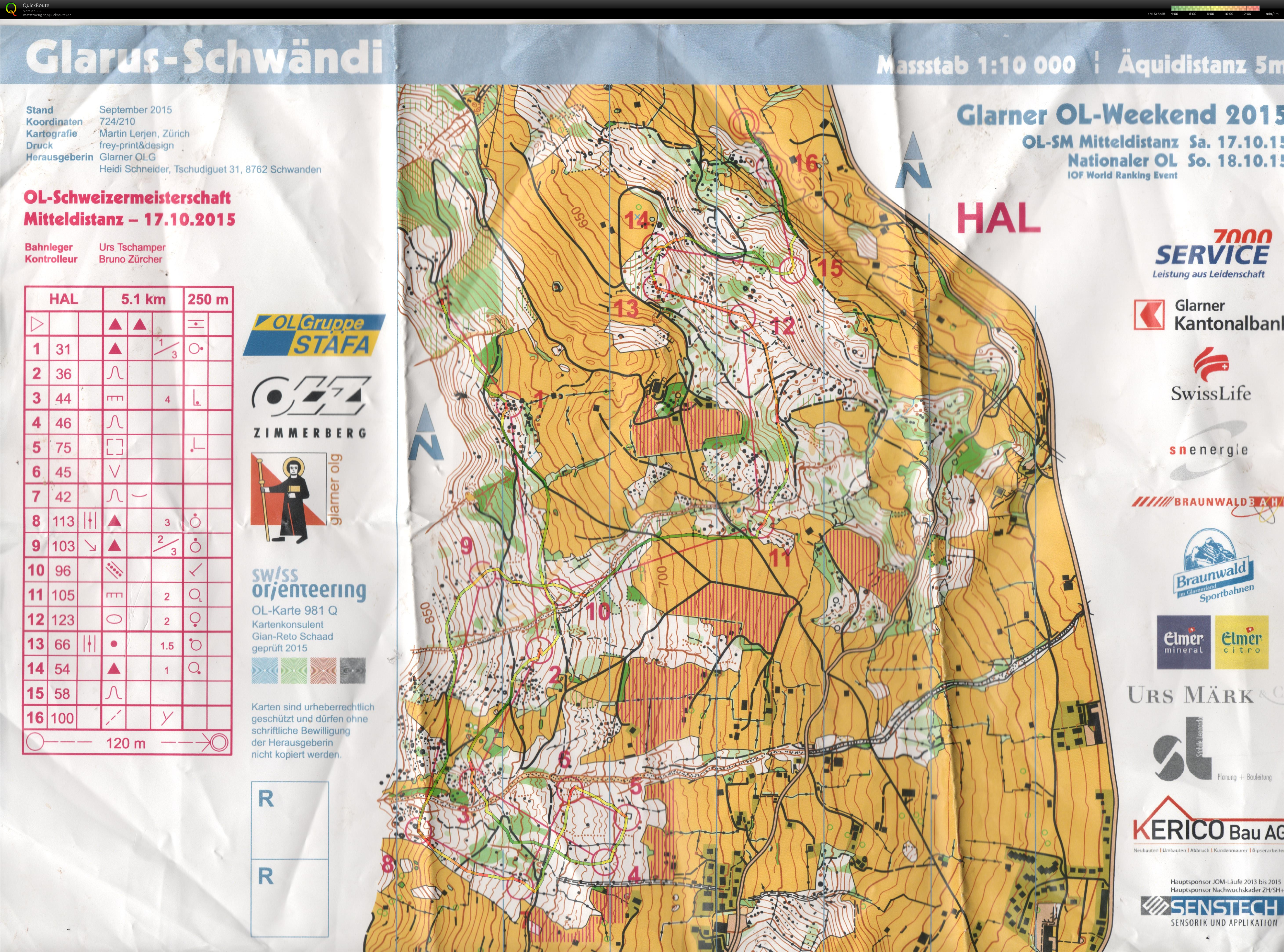 Middle Distance Swiss Champs (MOM) (17-10-2015)