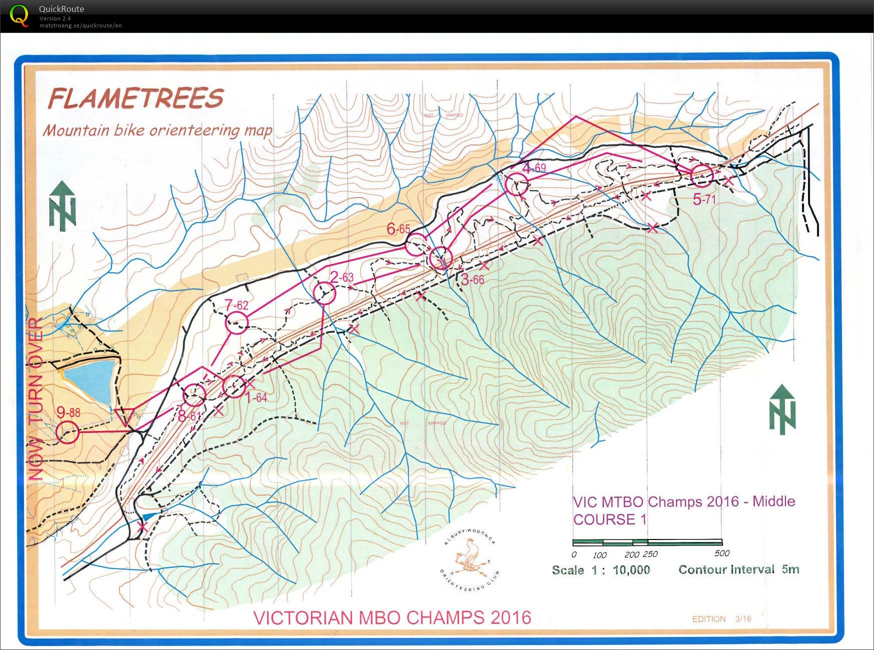 Vic MTBO Middle Champs map1 (16/04/2016)