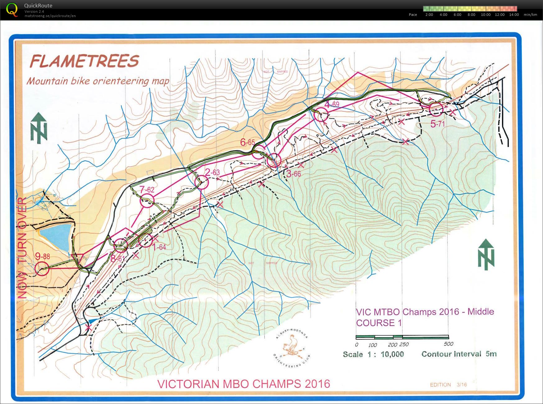 Vic MTBO Middle Champs map1 (16.04.2016)