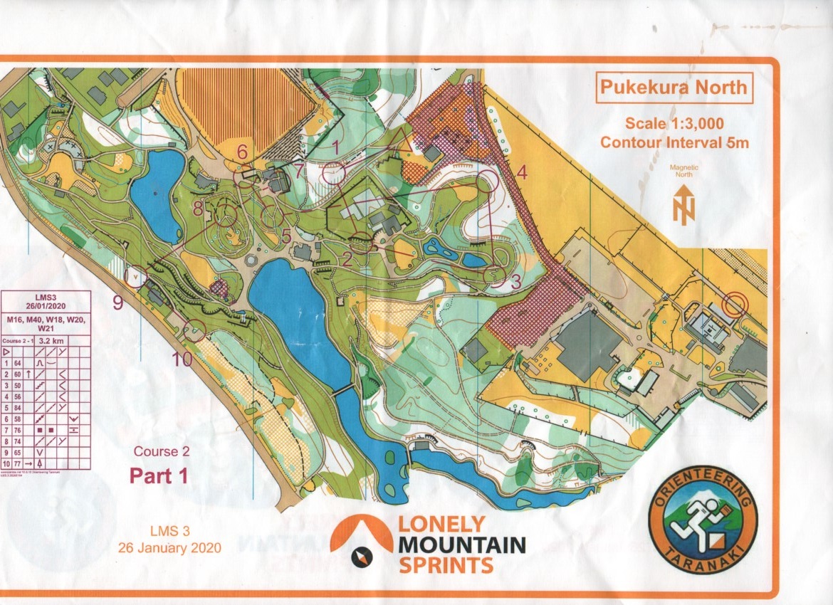 2020 Lonely Mountain Sprint 3 map 1 of 2 (26-01-2020)