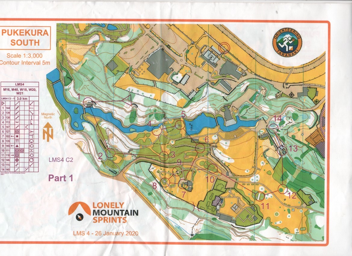 2020 Lonely Mountain Sprint 4 map 1 of 2 (26-01-2020)