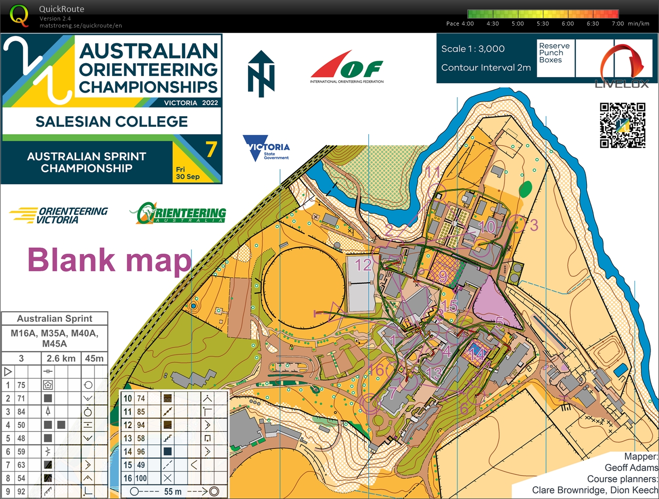 2022 Australian Championships Sprint Distance (2022-09-30)