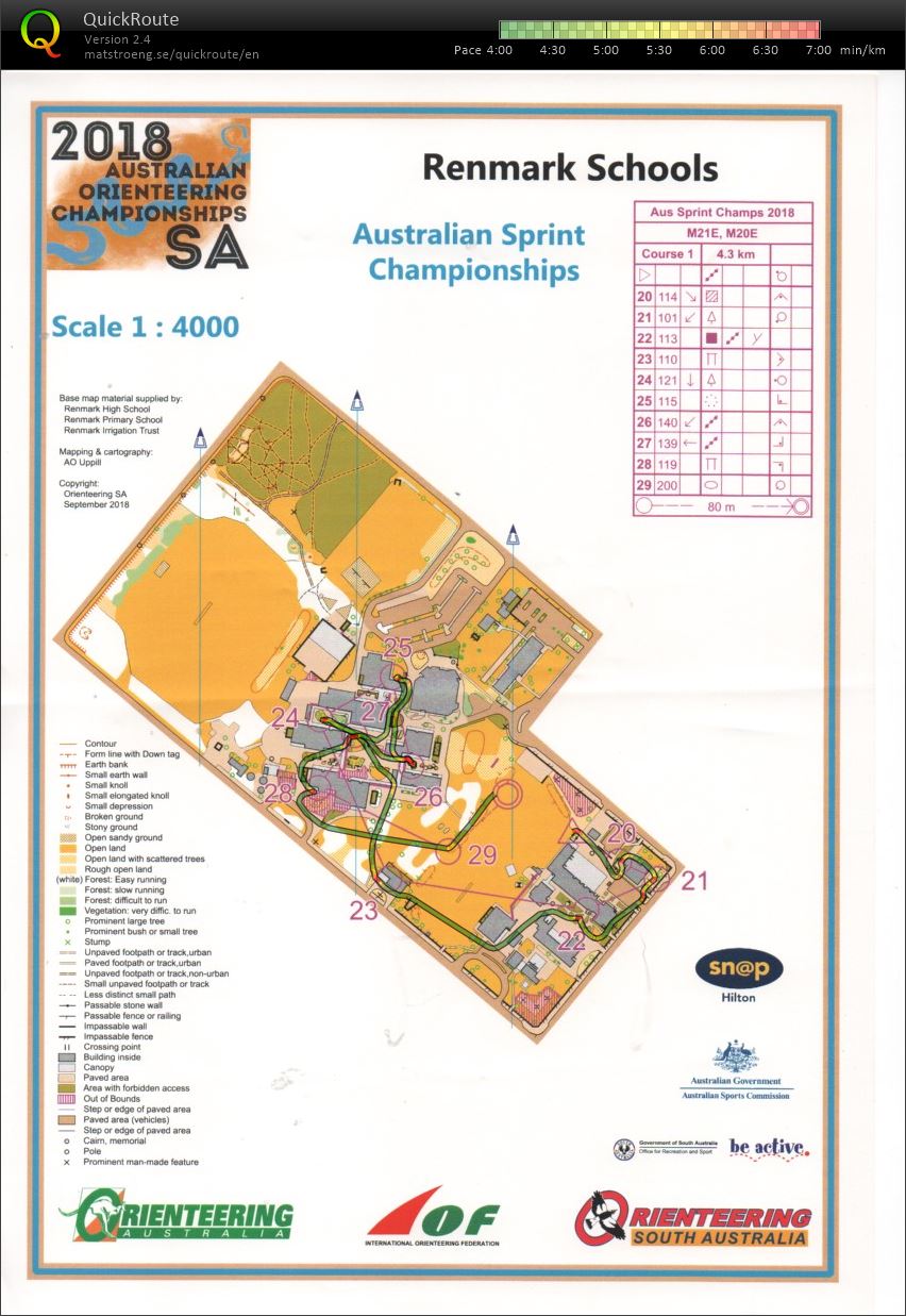 2018 Australian Championships Sprint Map 2 of 2 (01.10.2018)