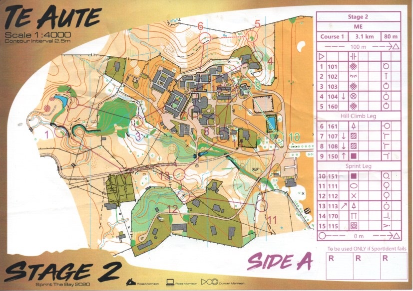 2020 Sprint the Bay Stage 2 map 1 (31/01/2020)