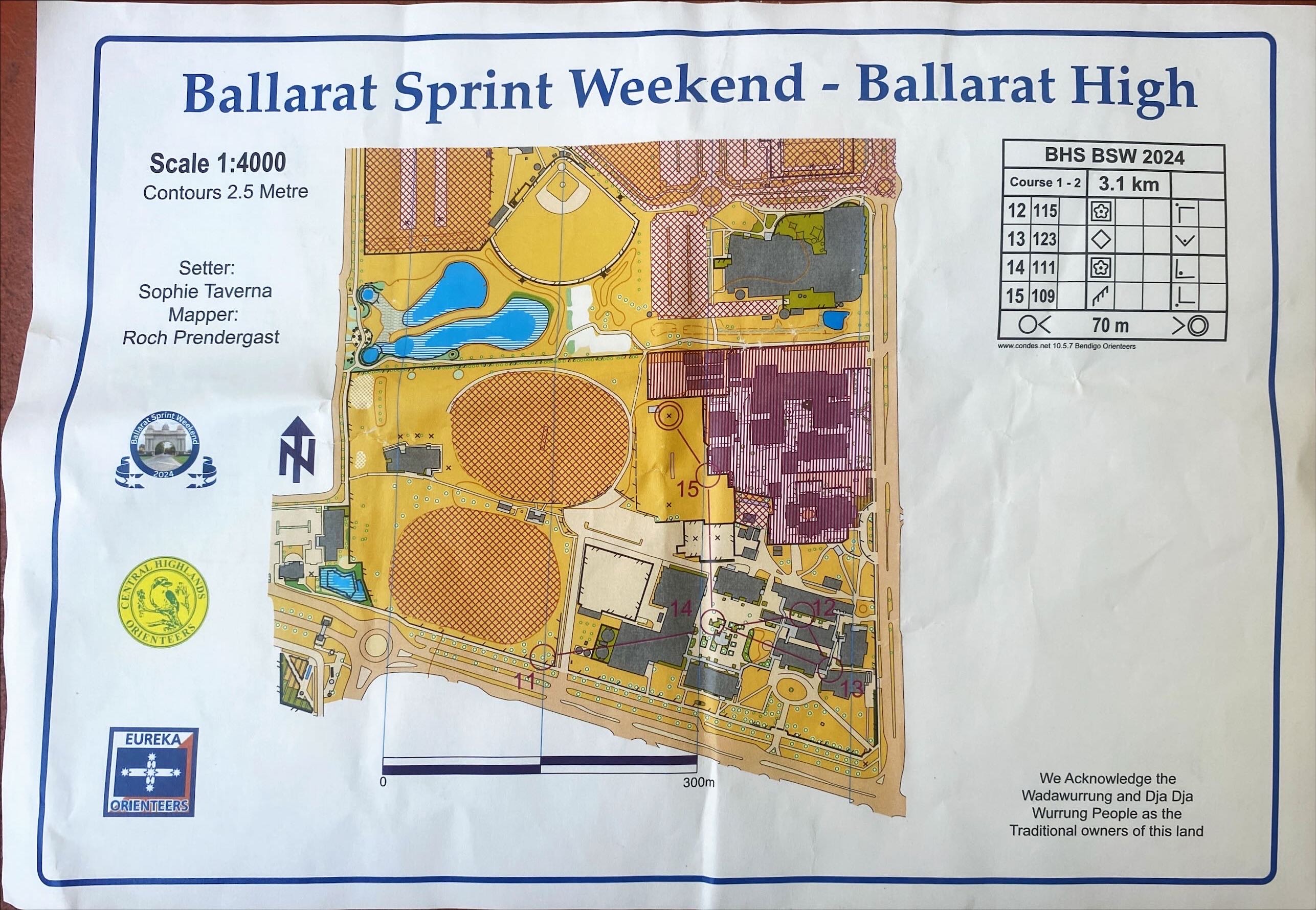 2024 Ballarat Sprints race 1 map 2 of 2 (09.03.2024)