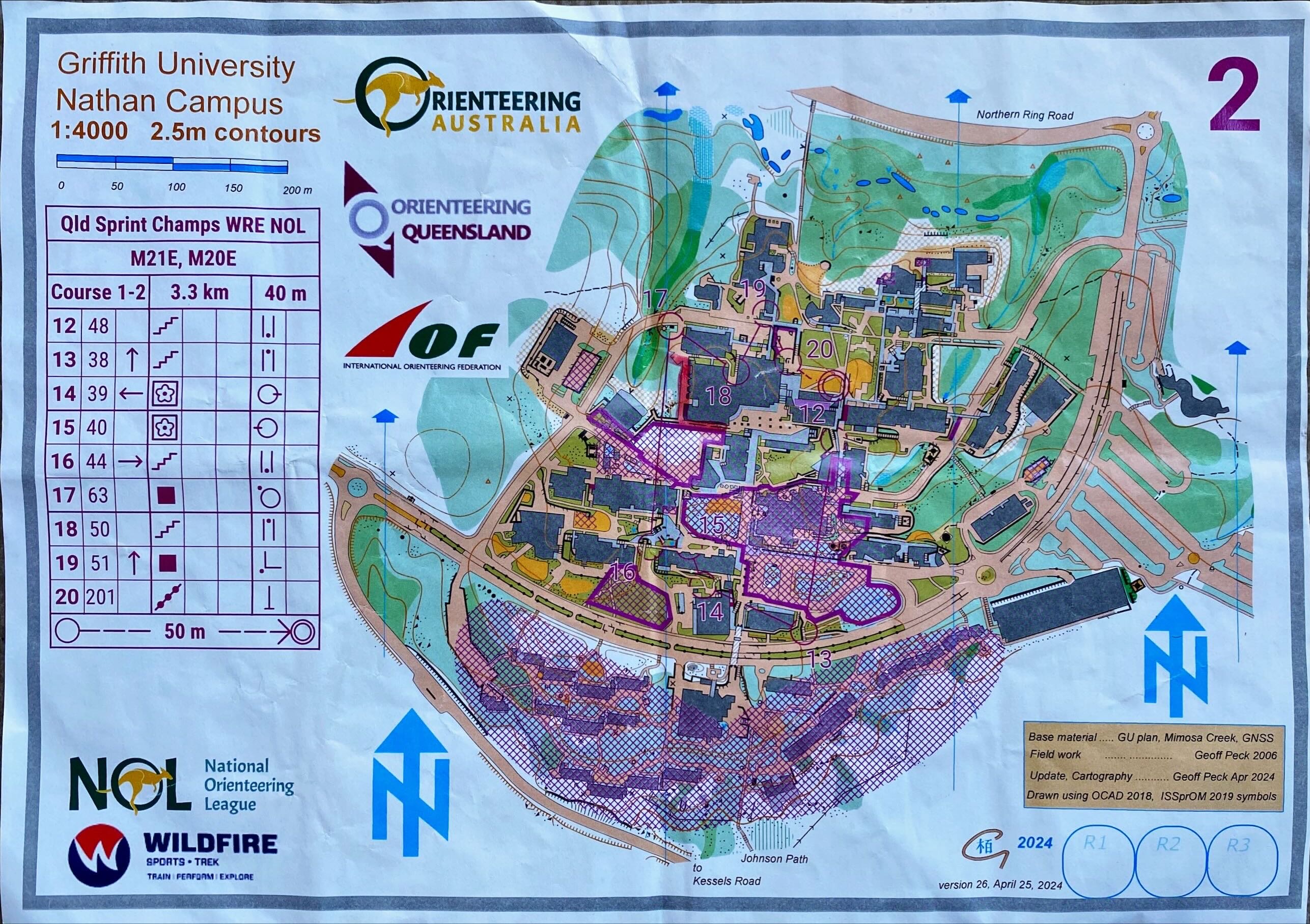 2024 NOL3a - WRE Elite Qld Sprint Champs map 2 (27/04/2024)