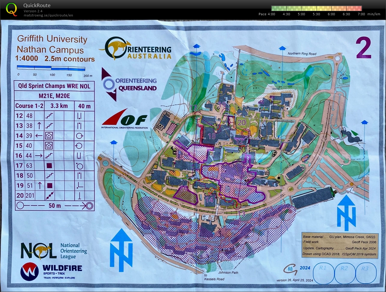 2024 NOL3a - WRE Elite Qld Sprint Champs map 2 (27/04/2024)