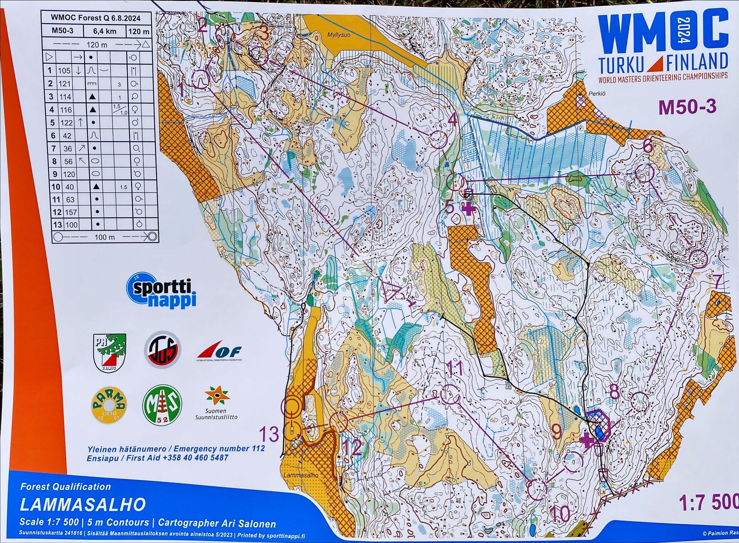 2024 WMOC Forest Qualification M50A (06/08/2024)