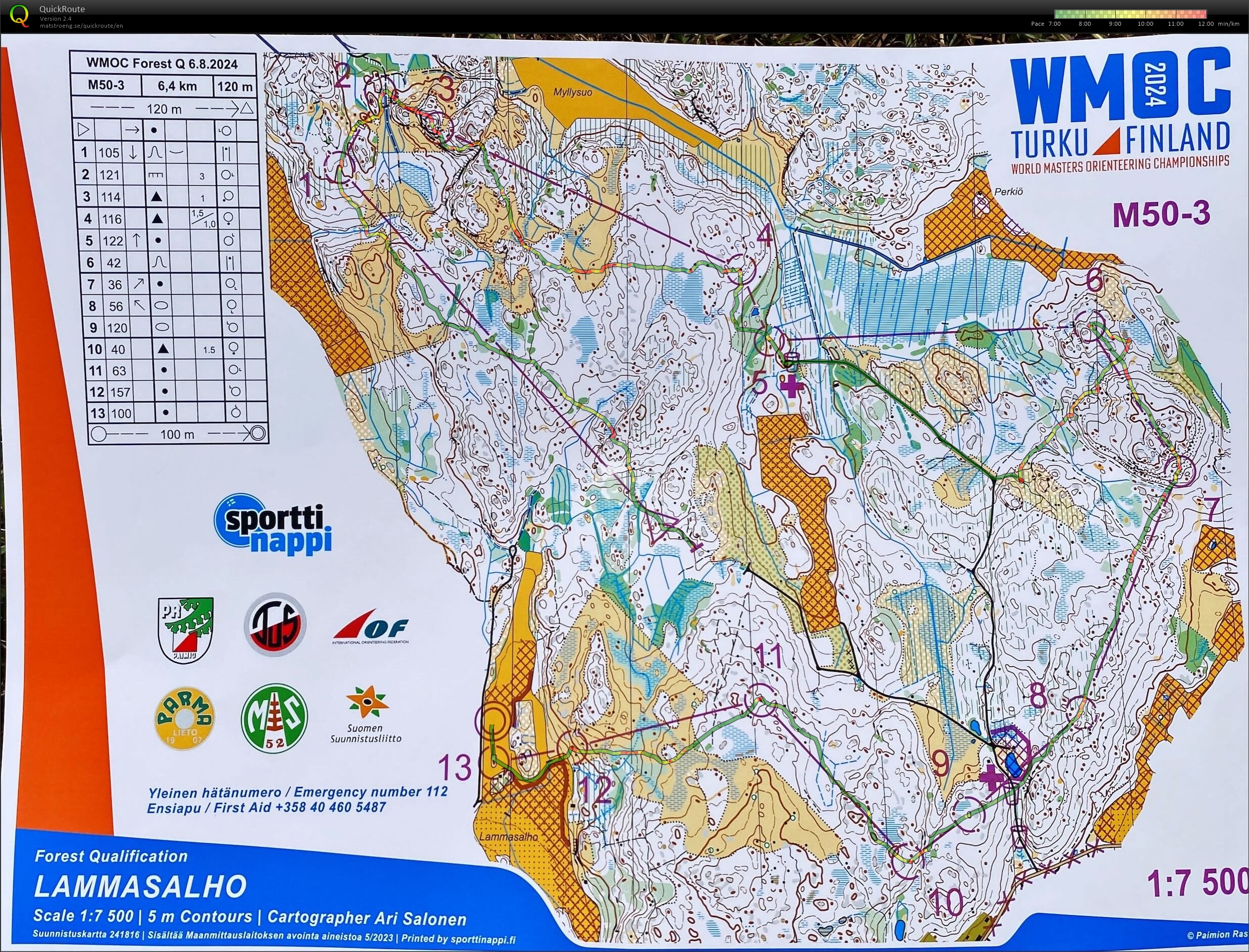 2024 WMOC Forest Qualification M50A (06/08/2024)