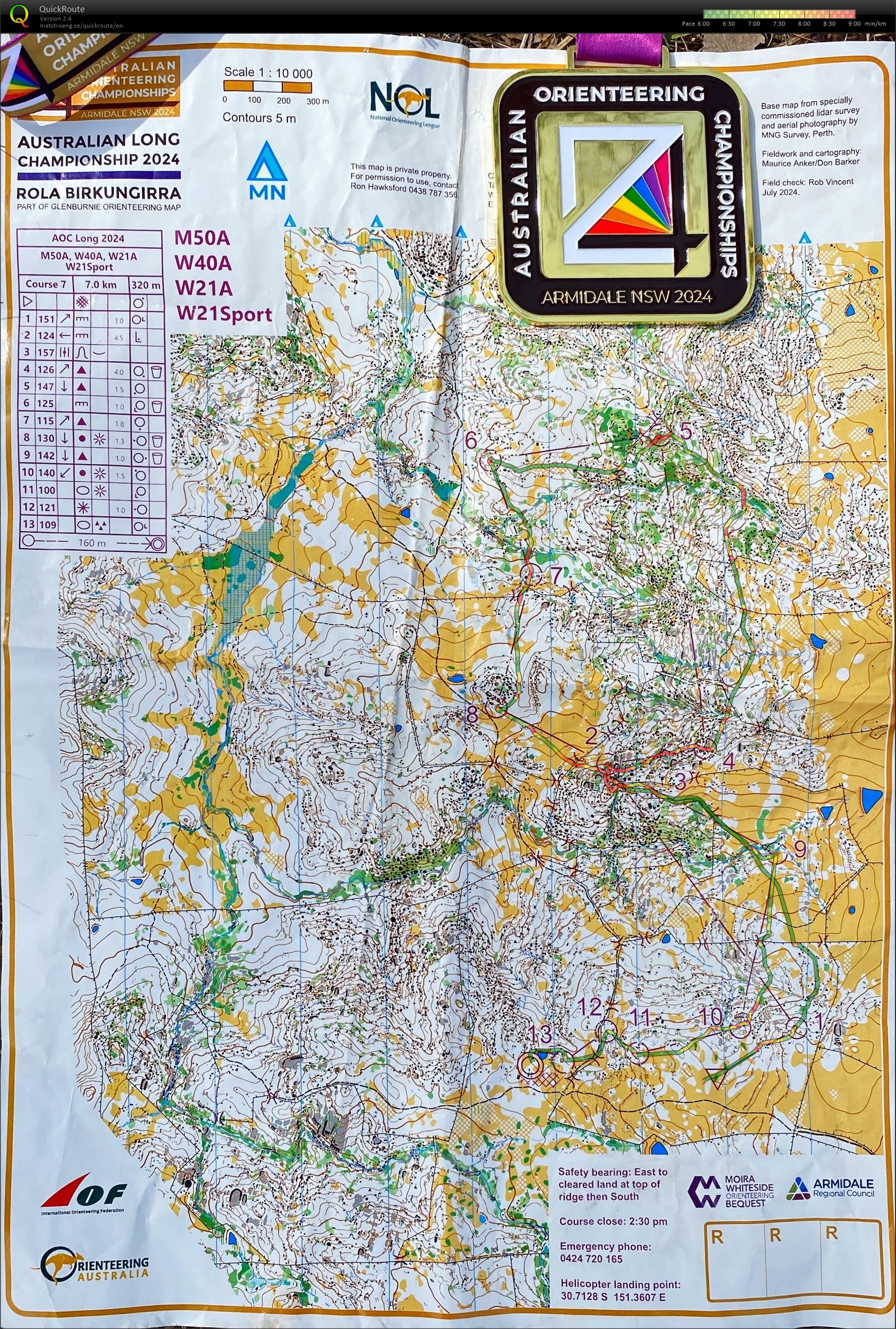 2024 Australian Championships Long Distance (2024-10-05)