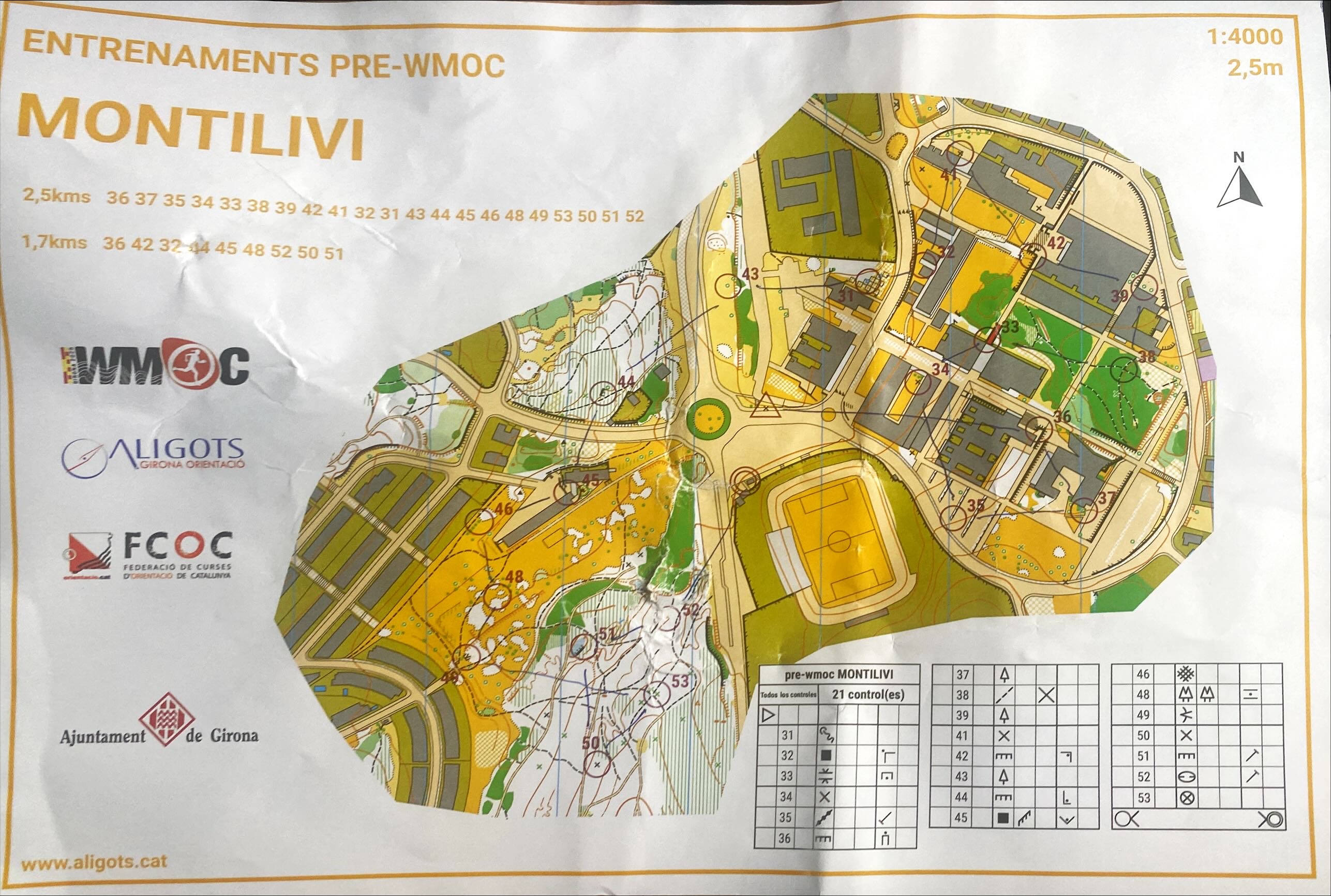 Montilivi training map (06/08/2025)