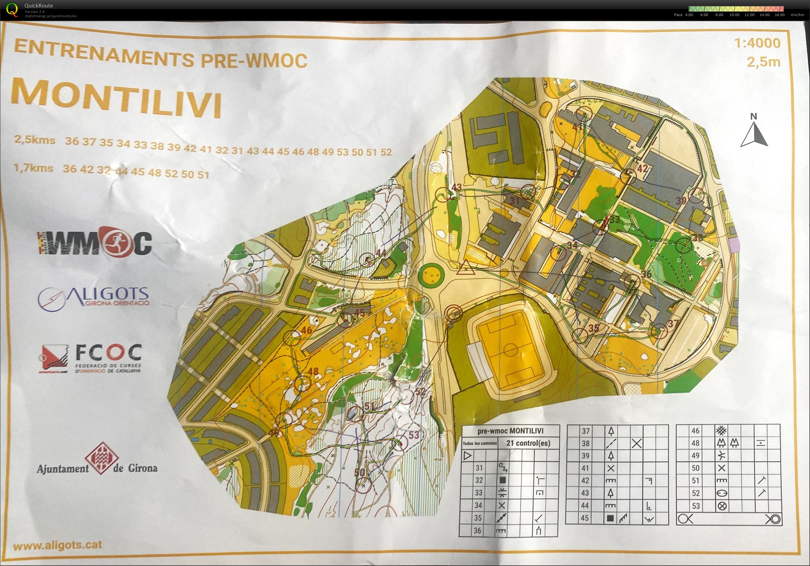 Montilivi training map (06/08/2025)