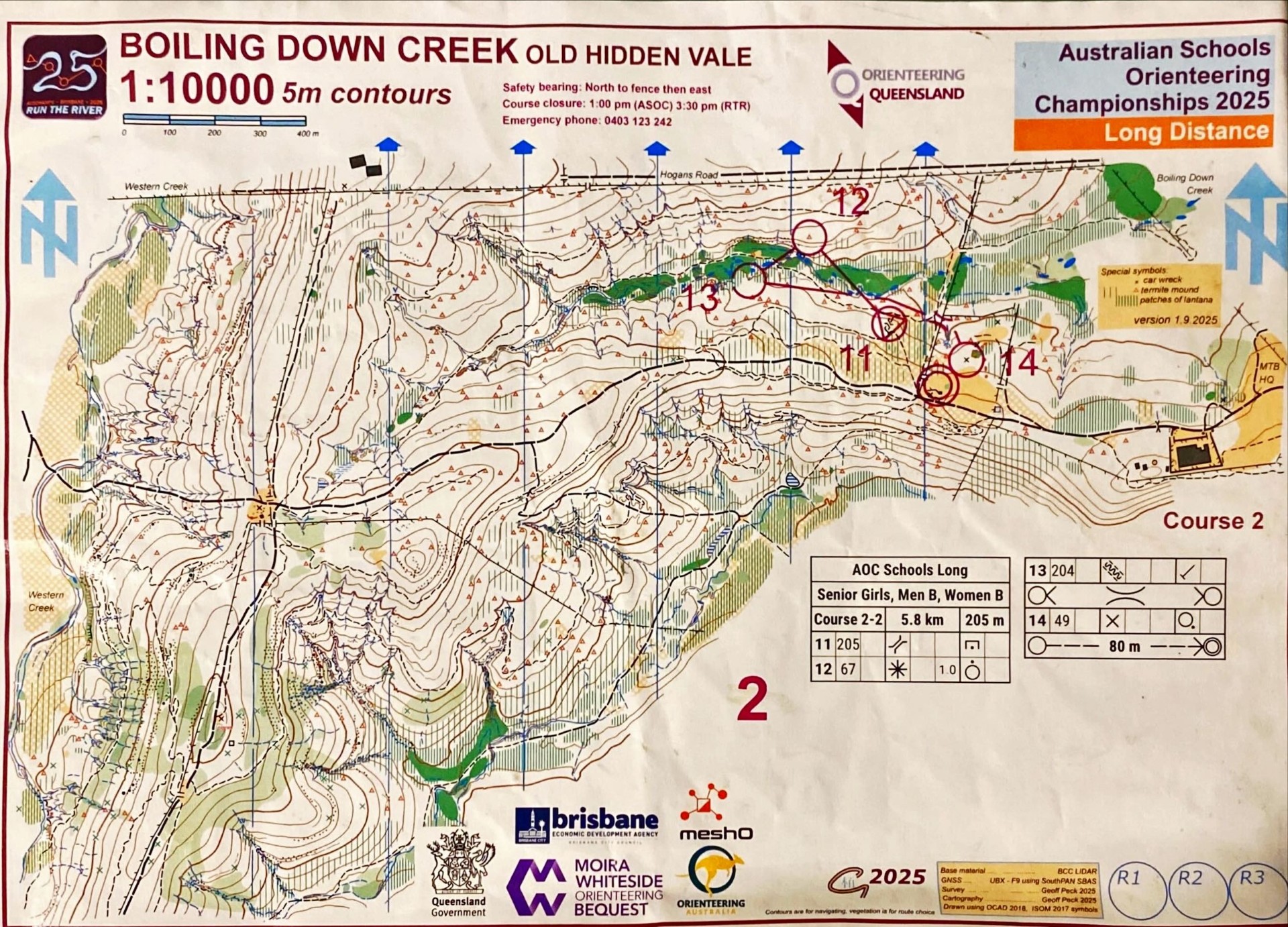2025 Run The River Stage 2 map 2 of 2 (01/10/2025)