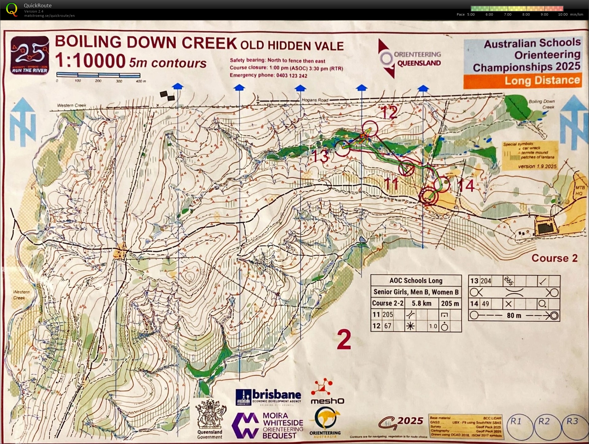 2025 Run The River Stage 2 map 2 of 2 (01/10/2025)