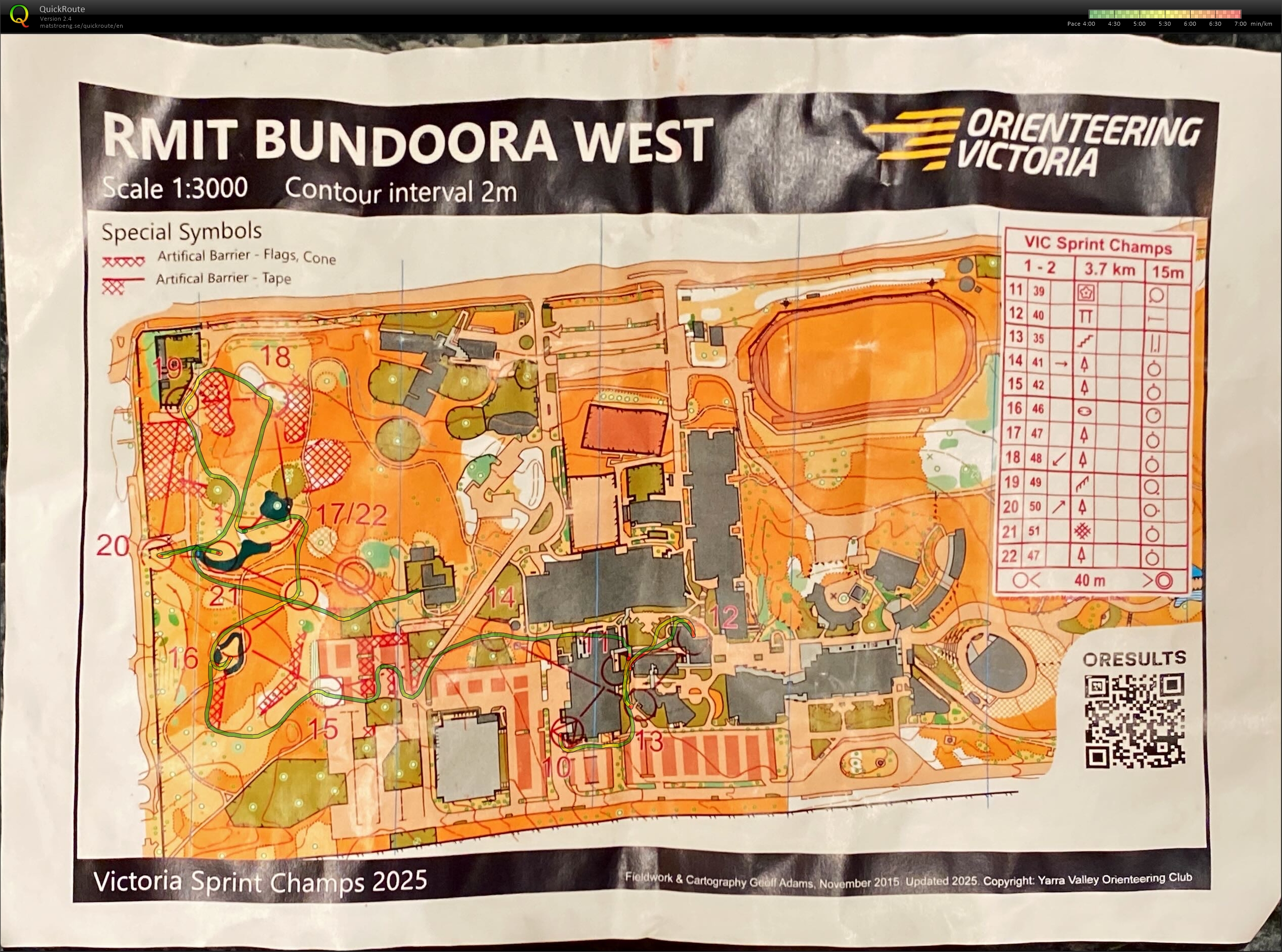 2025 Victorian Championships Sprint Distance map 2 (30.11.2025)