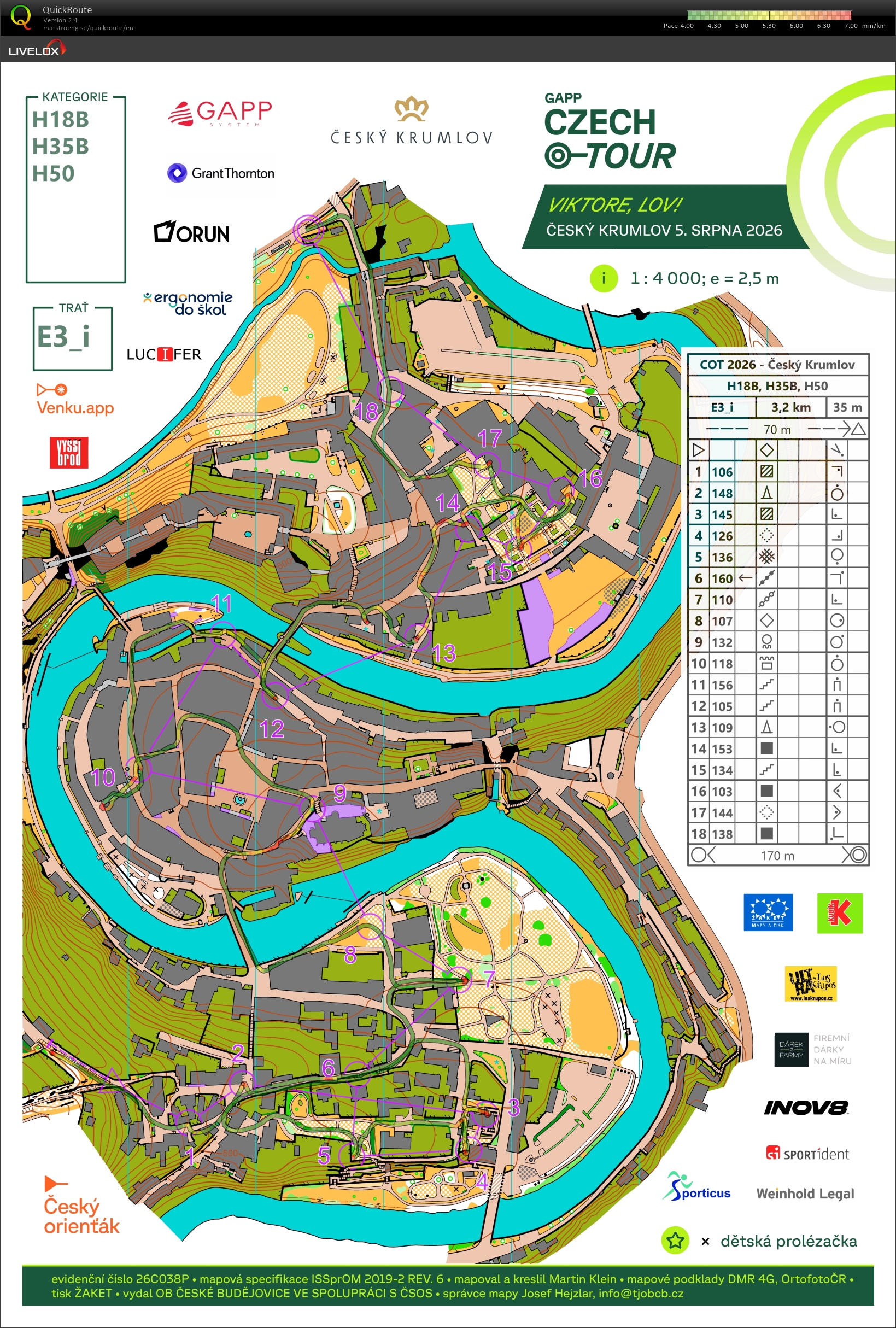 Czech O-Tour 2026 - prolog (05/08/2026)