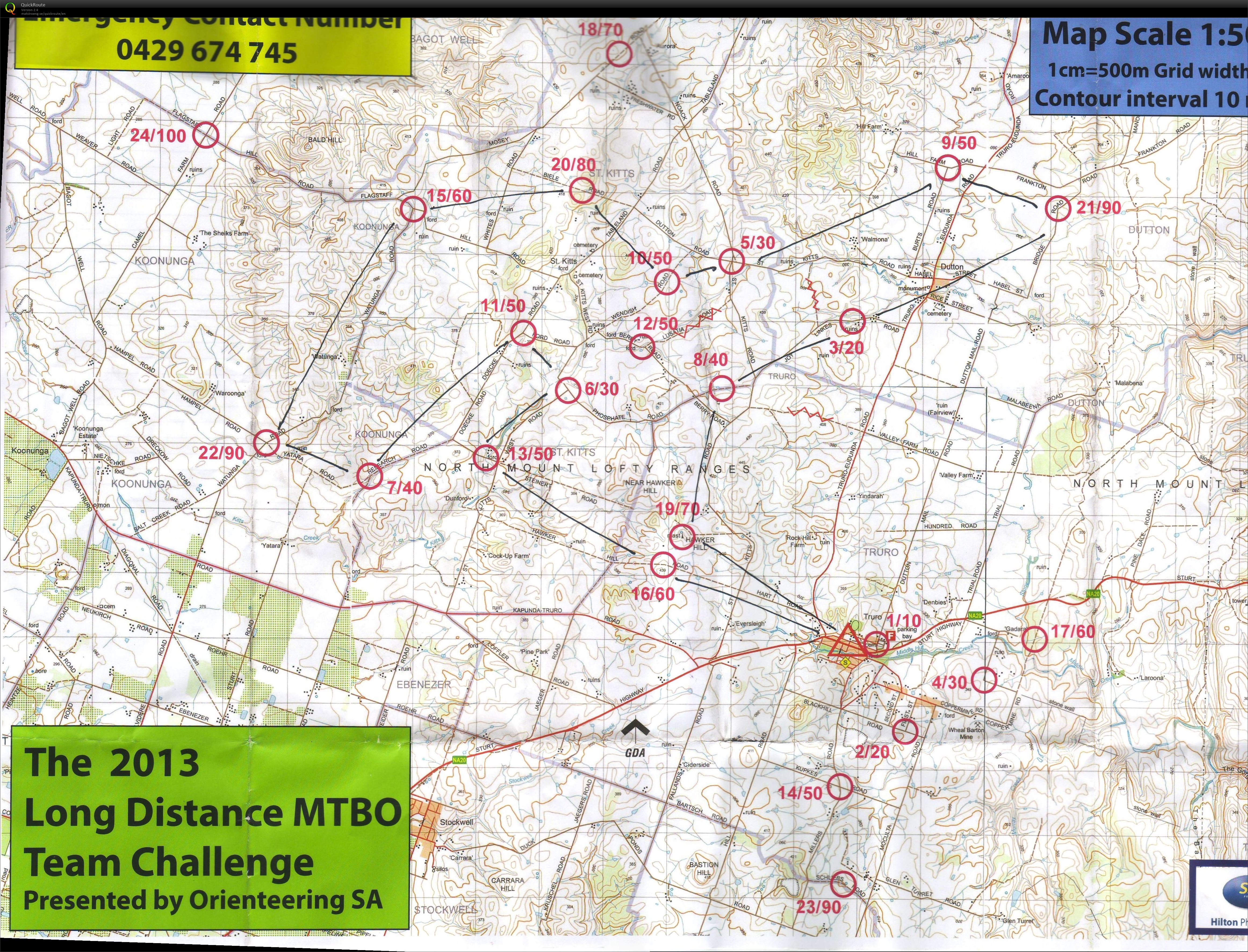 2013 SA MTBO Teams Challenge (21.09.2013)