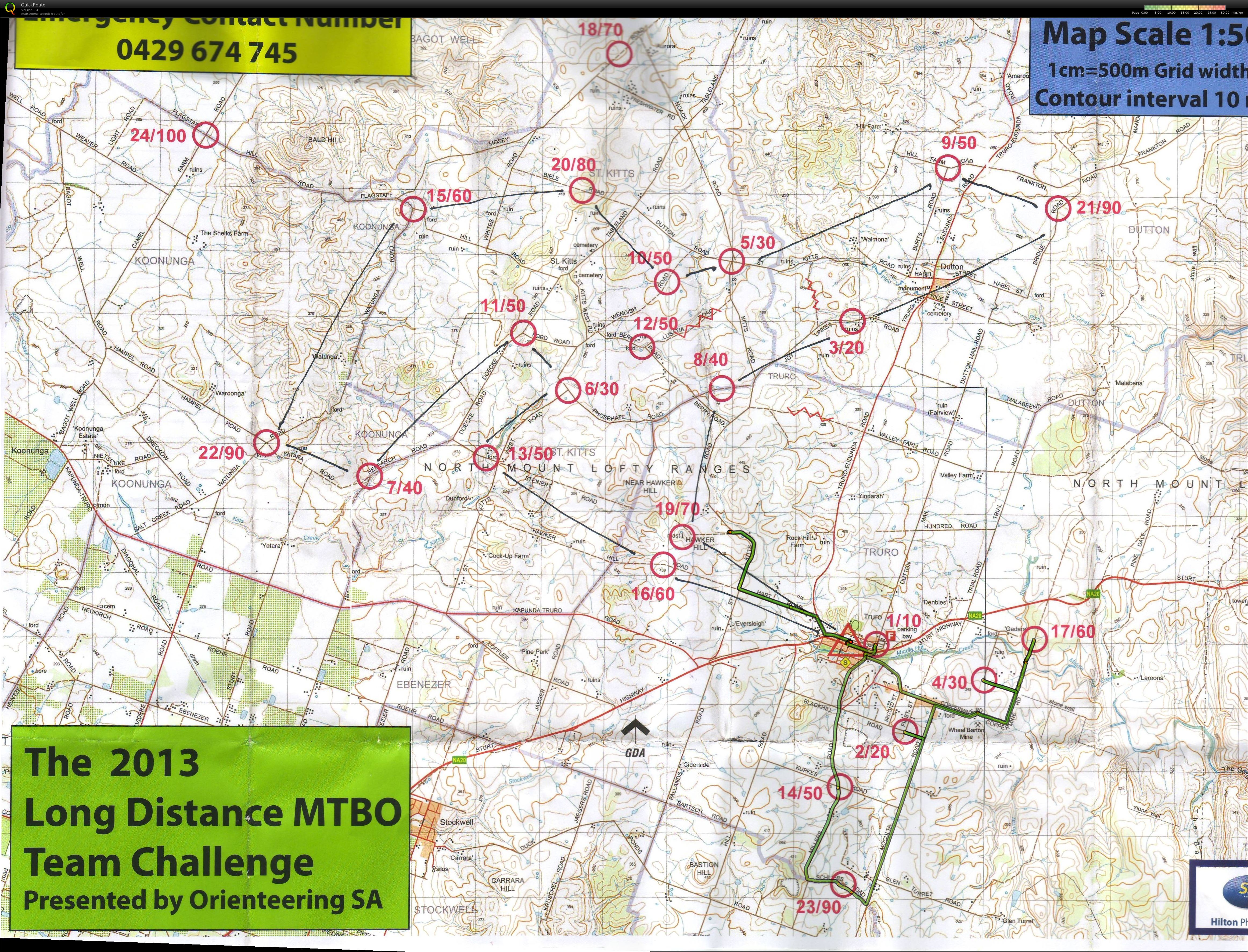 2013 SA MTBO Teams Challenge (21-09-2013)